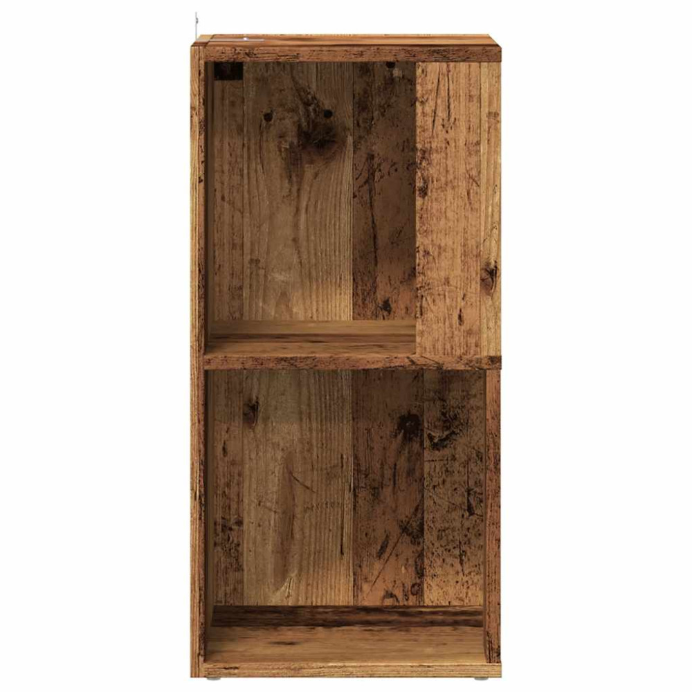 Produktbild för Hörnskåp gammalt trä 33x33x67 cm konstruerat trä