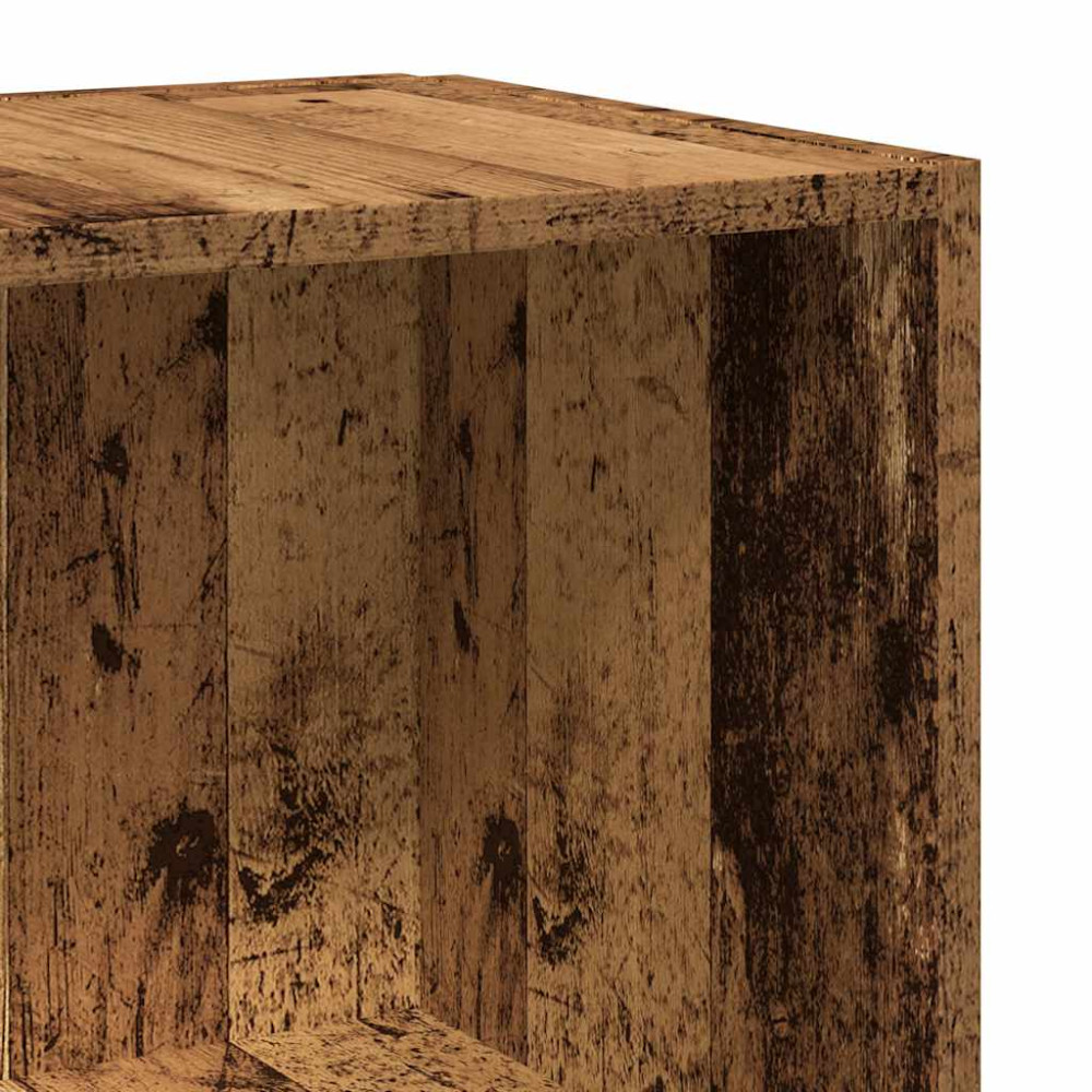 Produktbild för Hörnskåp gammalt trä 33x33x67 cm konstruerat trä