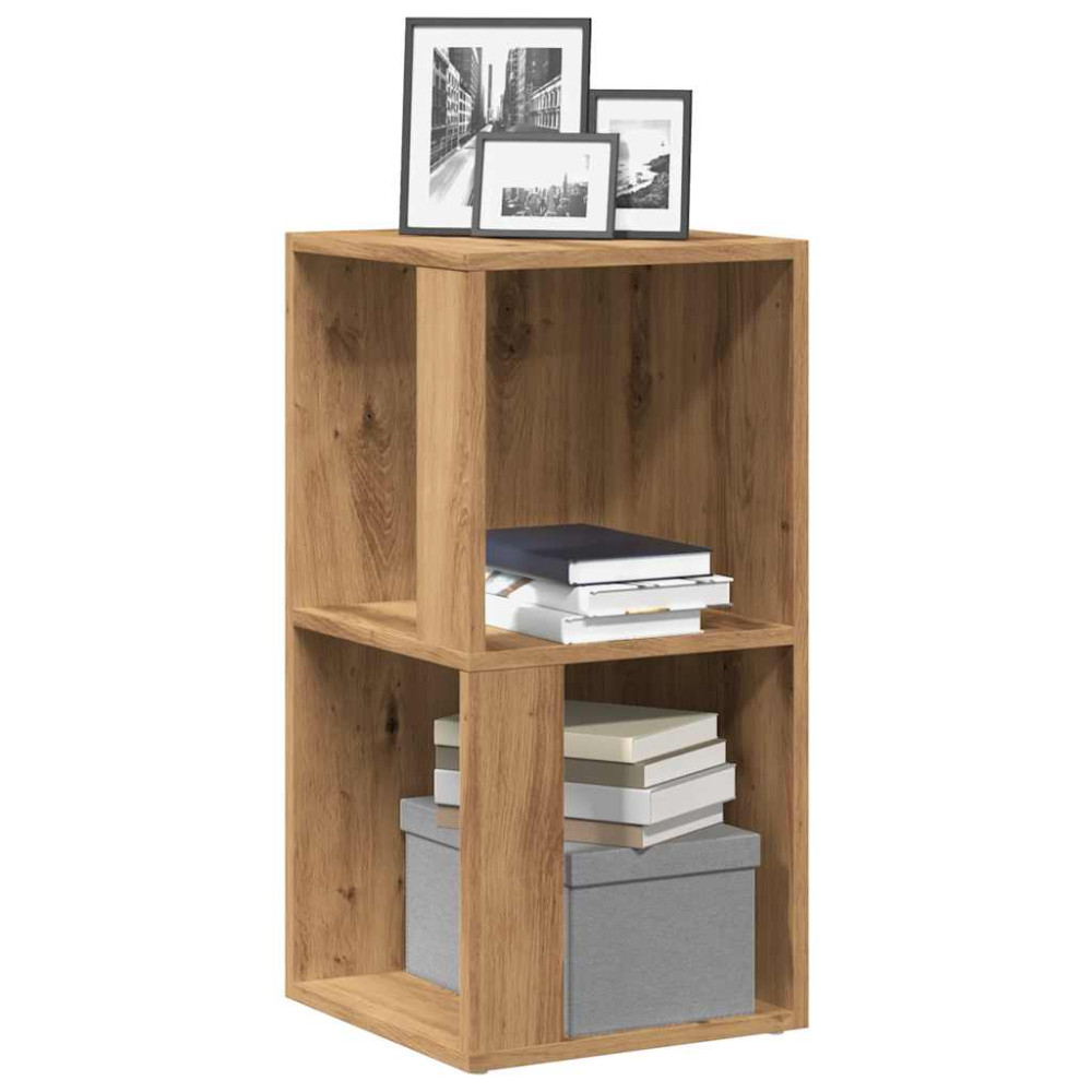 Produktbild för Hörnskåp hantverksmässig ek 33x33x67 cm konstruerat trä
