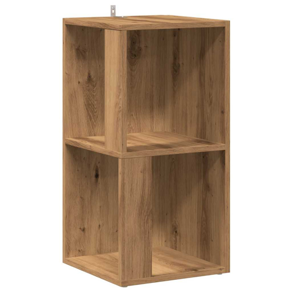 Produktbild för Hörnskåp hantverksmässig ek 33x33x67 cm konstruerat trä