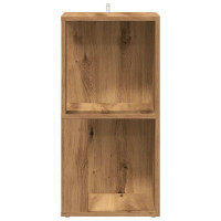 Produktbild för Hörnskåp hantverksmässig ek 33x33x67 cm konstruerat trä