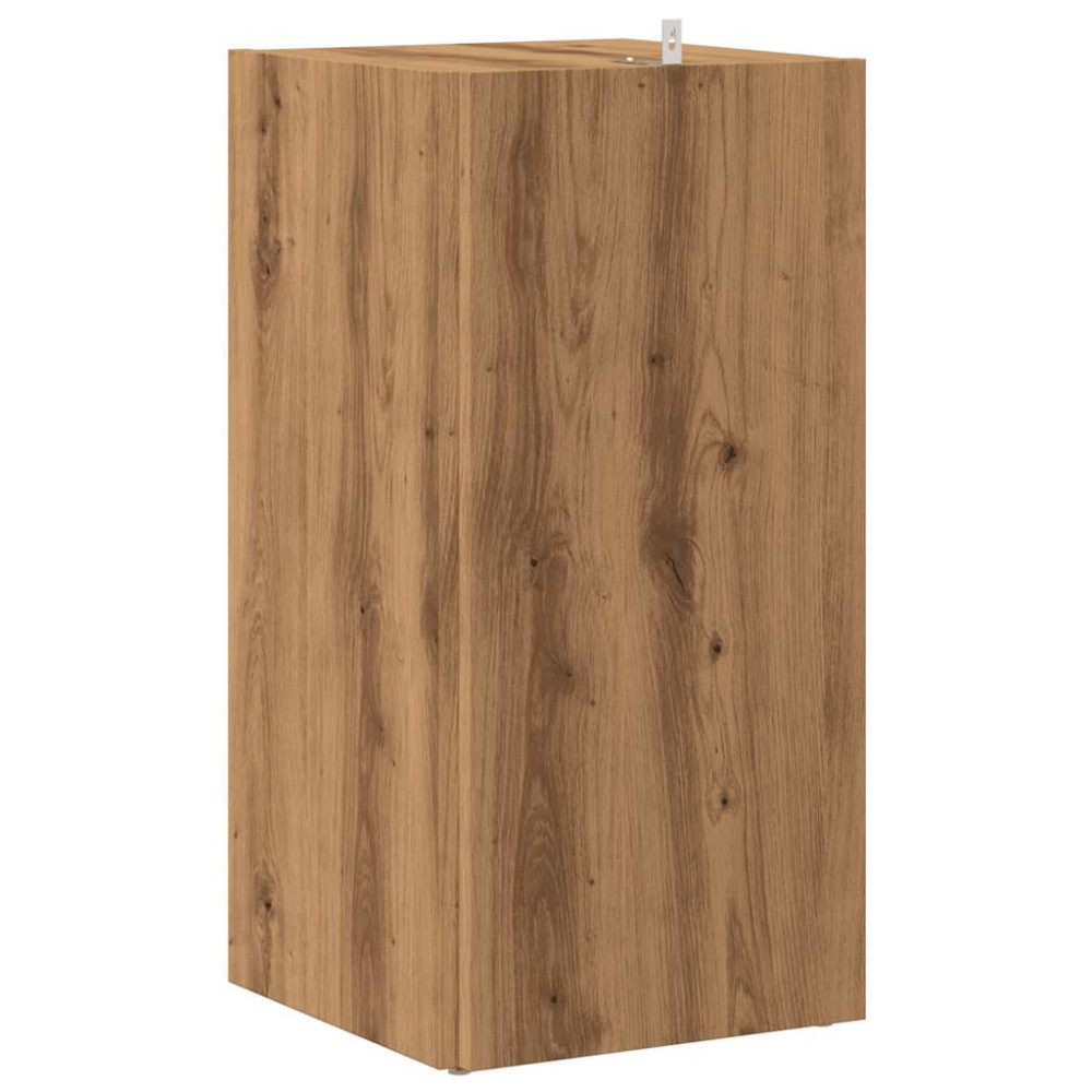 Produktbild för Hörnskåp hantverksmässig ek 33x33x67 cm konstruerat trä