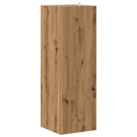 Produktbild för Hörnskåp hantverksmässig ek 33x33x100 cm konstruerat trä
