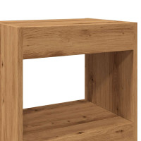 Produktbild för Bokhylla/rumsavdelare hantverksmässig ek 40x30x198 cm