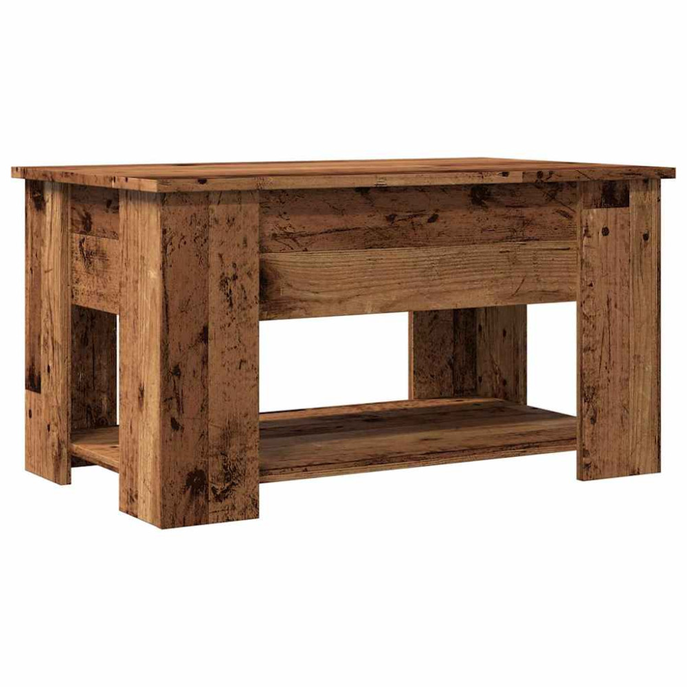 Produktbild för Soffbord gammalt trä 79x49x41 cm konstruerat trä
