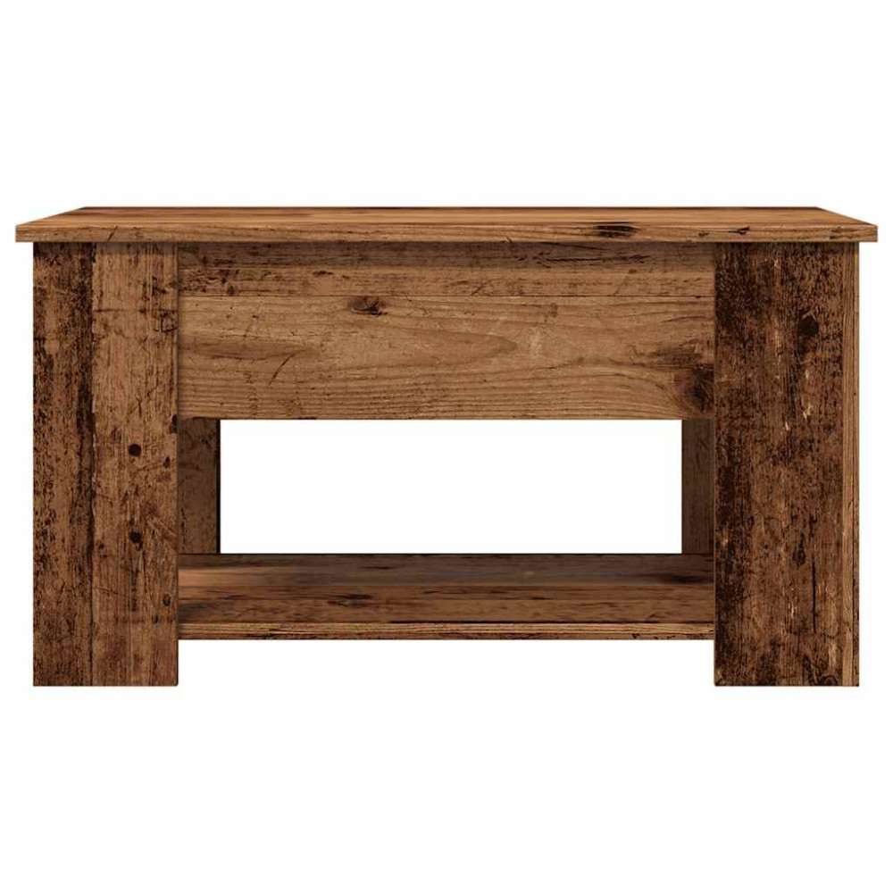 Produktbild för Soffbord gammalt trä 79x49x41 cm konstruerat trä