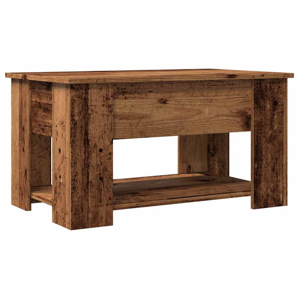 Produktbild för Soffbord gammalt trä 79x49x41 cm konstruerat trä