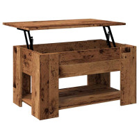 Produktbild för Soffbord gammalt trä 79x49x41 cm konstruerat trä