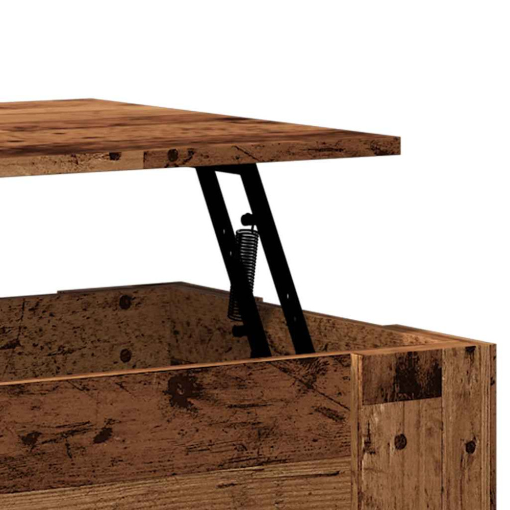 Produktbild för Soffbord gammalt trä 79x49x41 cm konstruerat trä