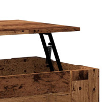Produktbild för Soffbord gammalt trä 79x49x41 cm konstruerat trä