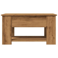 Produktbild för Soffbord hantverksmässig ek 79x49x41 cm konstruerat trä