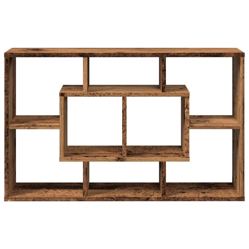 Produktbild för Vägghylla gammalt trä 85x16x52,5 cm konstruerat trä