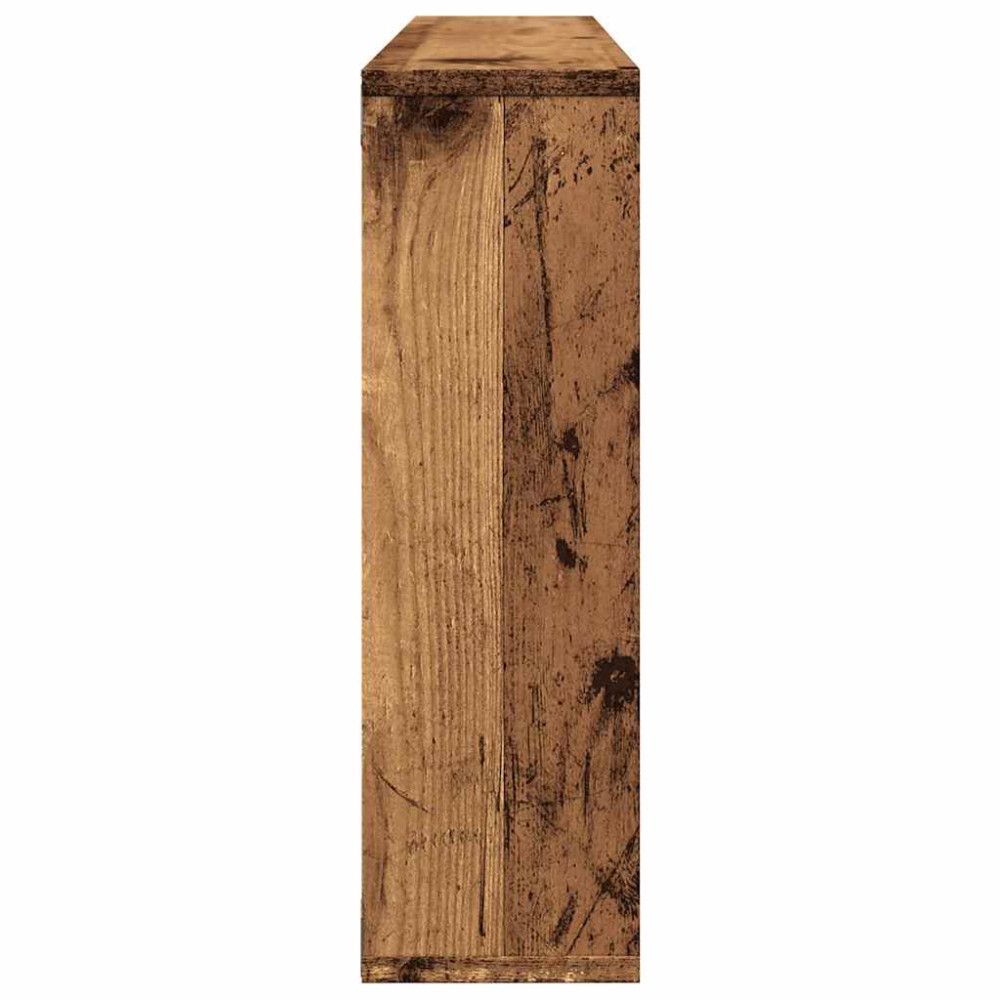 Produktbild för Vägghylla gammalt trä 85x16x52,5 cm konstruerat trä