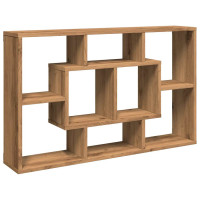 Produktbild för Vägghylla hantverksmässig ek 85x16x52,5 cm konstruerat trä