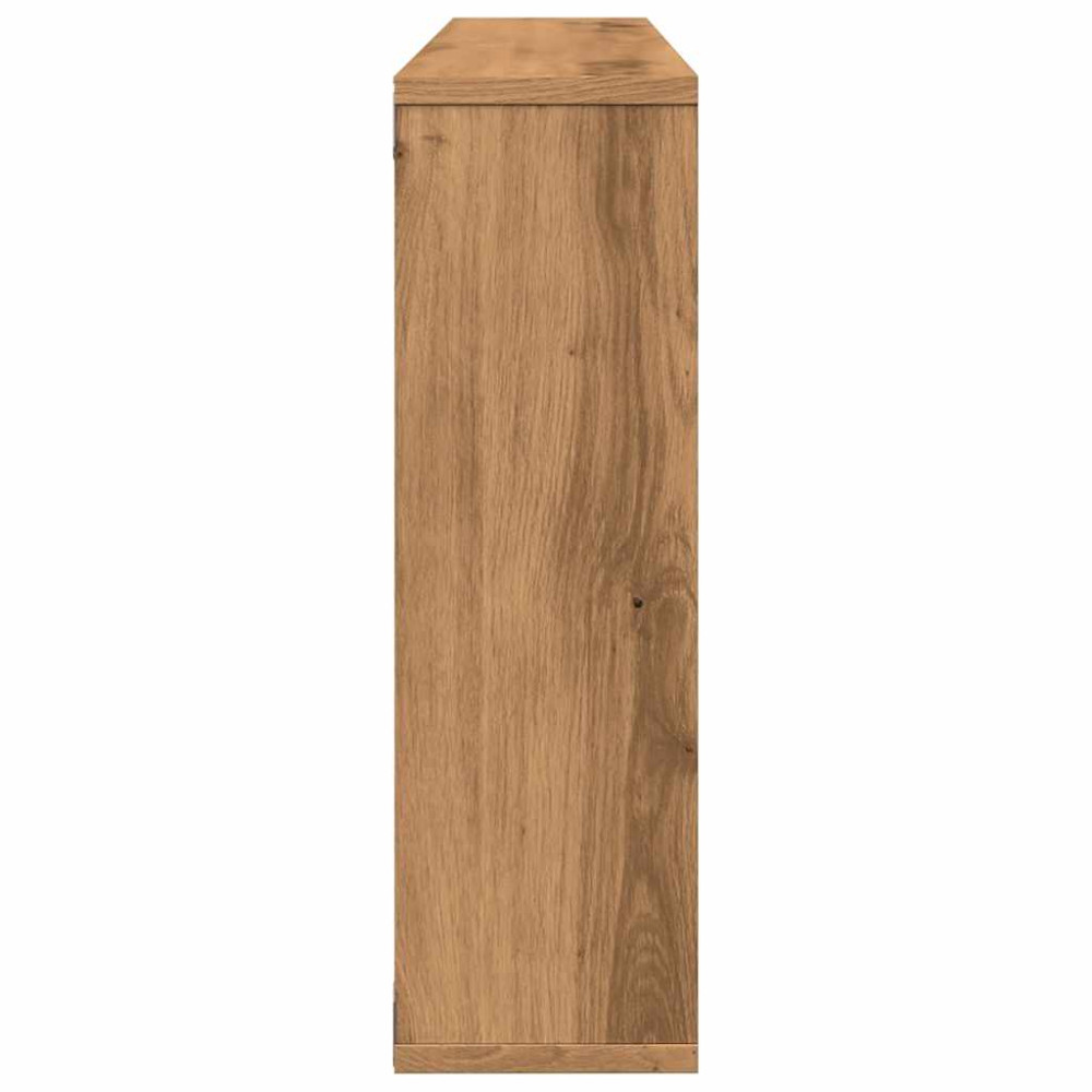 Produktbild för Vägghylla hantverksmässig ek 85x16x52,5 cm konstruerat trä