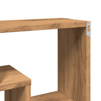 Produktbild för Vägghylla hantverksmässig ek 85x16x52,5 cm konstruerat trä