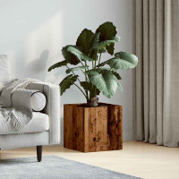 Produktbild för Planteringslåda gammalt trä 40x40x40 cm konstruerat trä