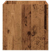 Produktbild för Planteringslåda gammalt trä 40x40x40 cm konstruerat trä
