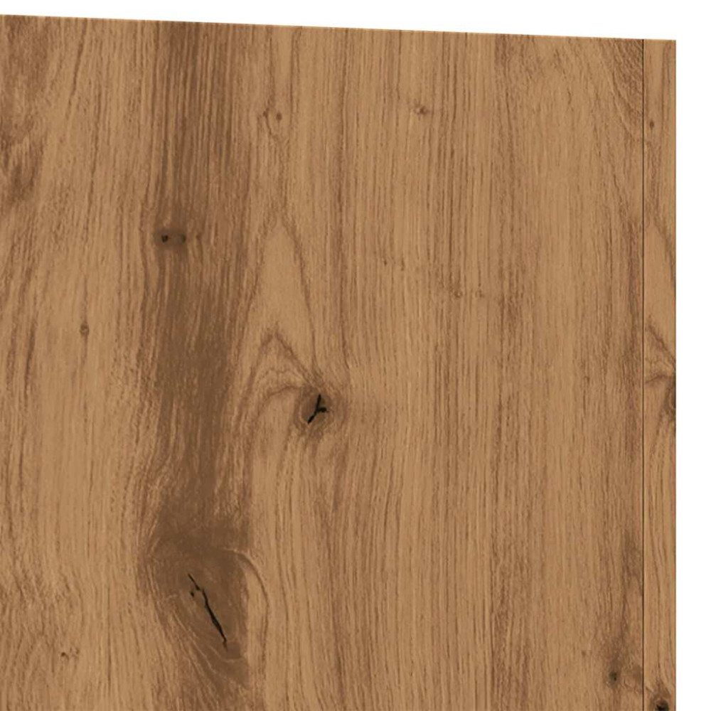 Produktbild för Planteringslåda hantverksmässig ek 40x40x40 cm konstruerat trä