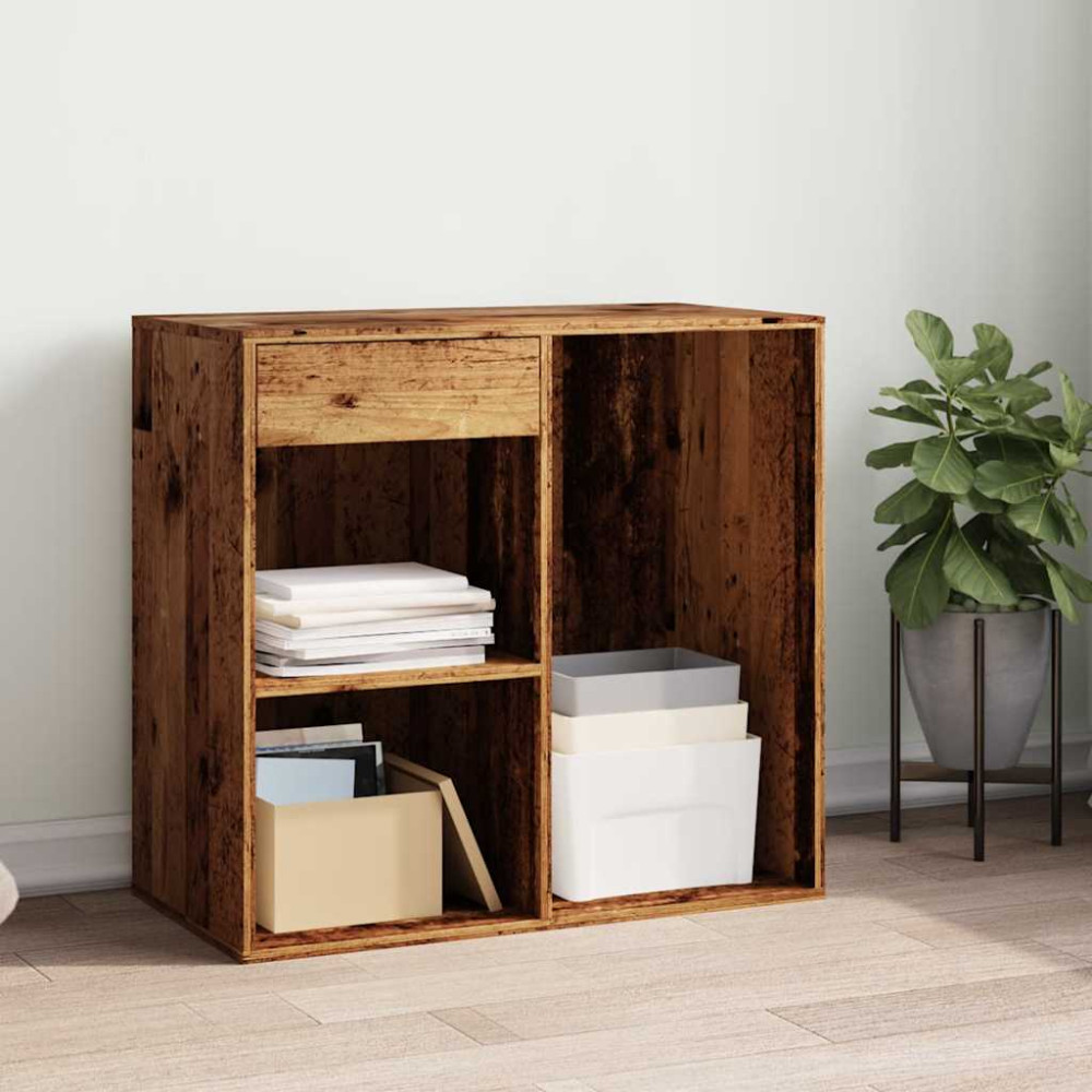 Produktbild för Kosmetiskt skåp gammalt trä 80x40x75 cm konstruerat trä