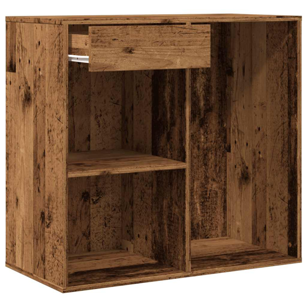 Produktbild för Kosmetiskt skåp gammalt trä 80x40x75 cm konstruerat trä