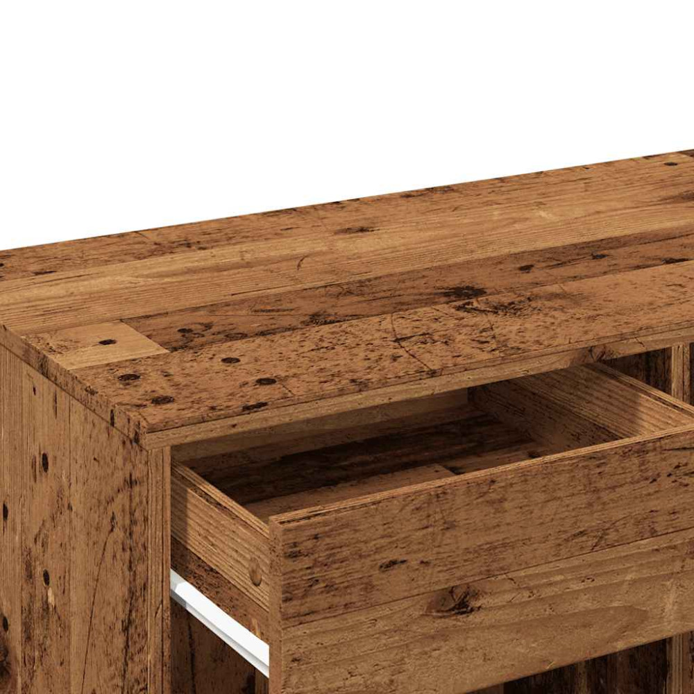 Produktbild för Kosmetiskt skåp gammalt trä 80x40x75 cm konstruerat trä