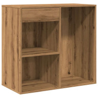 Produktbild för Kosmetiskt skåp hantverksmässig ek 80x40x75 cm konstruerat trä