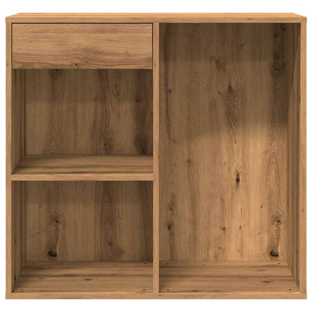 Produktbild för Kosmetiskt skåp hantverksmässig ek 80x40x75 cm konstruerat trä