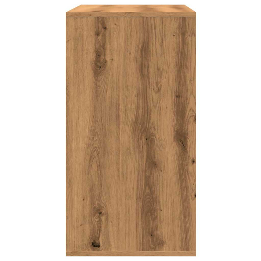 Produktbild för Kosmetiskt skåp hantverksmässig ek 80x40x75 cm konstruerat trä