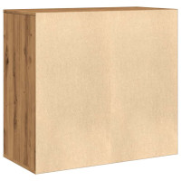 Produktbild för Kosmetiskt skåp hantverksmässig ek 80x40x75 cm konstruerat trä