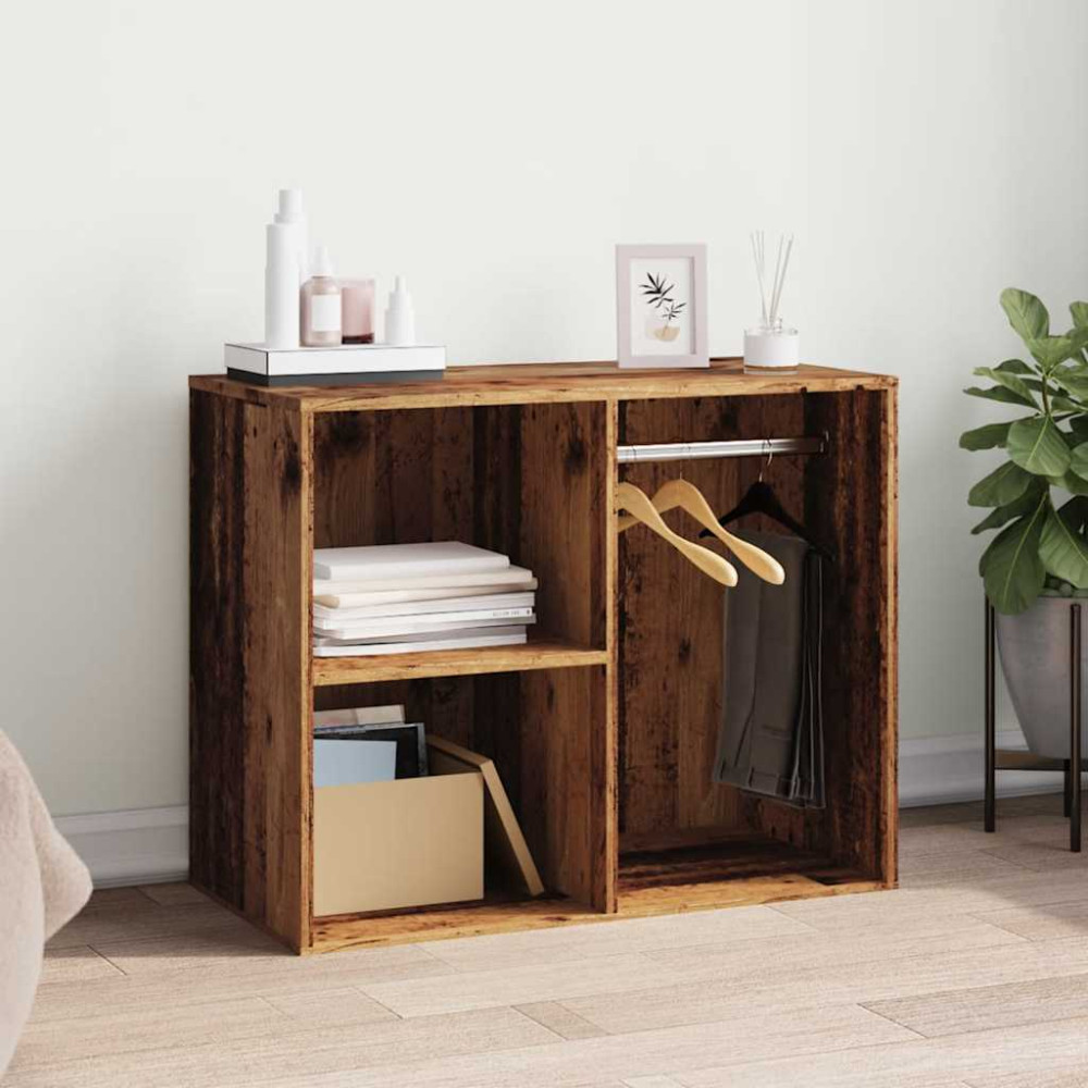 Produktbild för Förklädesskåp gammalt trä 80x40x65 cm konstruerat trä
