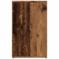 Produktbild för Förklädesskåp gammalt trä 80x40x65 cm konstruerat trä