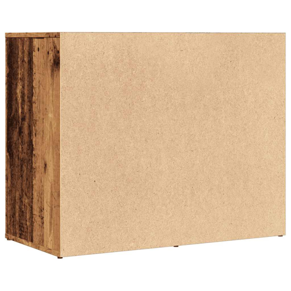 Produktbild för Förklädesskåp gammalt trä 80x40x65 cm konstruerat trä
