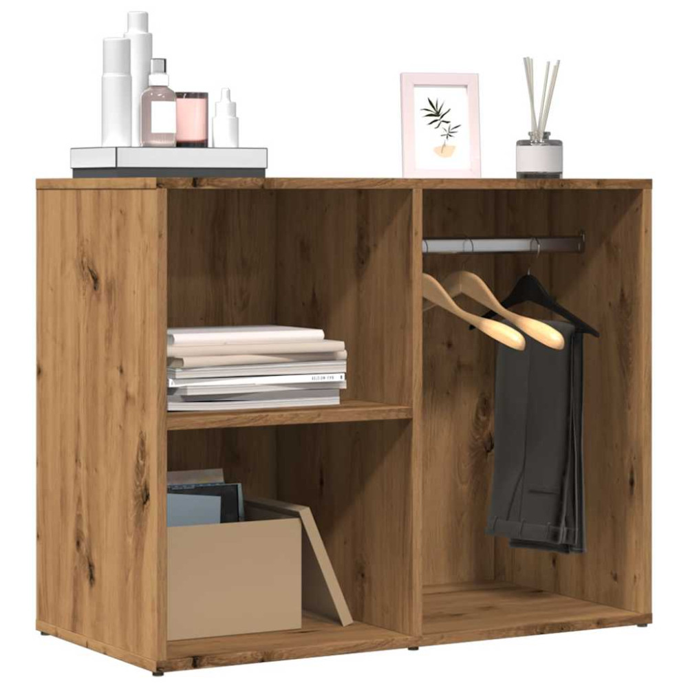 Produktbild för Toalettskåp hantverksmässig ek 80x40x65 cm konstruerat trä