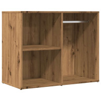 Produktbild för Toalettskåp hantverksmässig ek 80x40x65 cm konstruerat trä