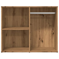 Produktbild för Toalettskåp hantverksmässig ek 80x40x65 cm konstruerat trä