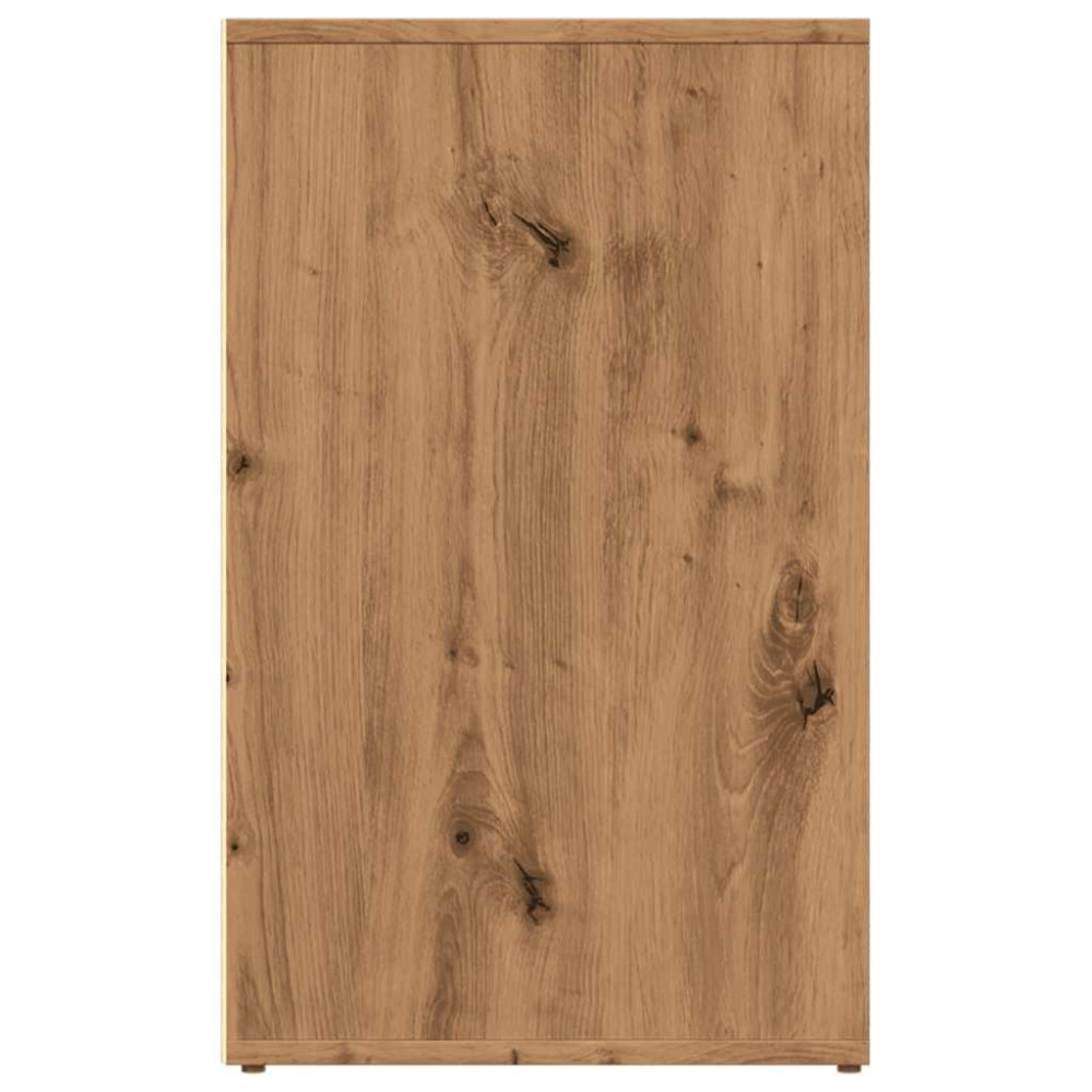 Produktbild för Toalettskåp hantverksmässig ek 80x40x65 cm konstruerat trä