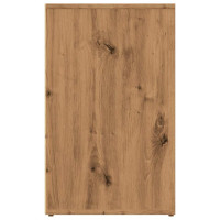 Produktbild för Toalettskåp hantverksmässig ek 80x40x65 cm konstruerat trä
