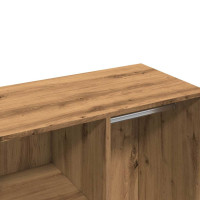 Produktbild för Toalettskåp hantverksmässig ek 80x40x65 cm konstruerat trä