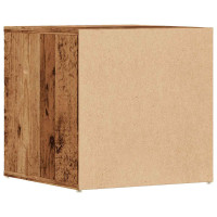 Produktbild för Lådlåda gammalt trä 40,5x40x40 cm konstruerat trä