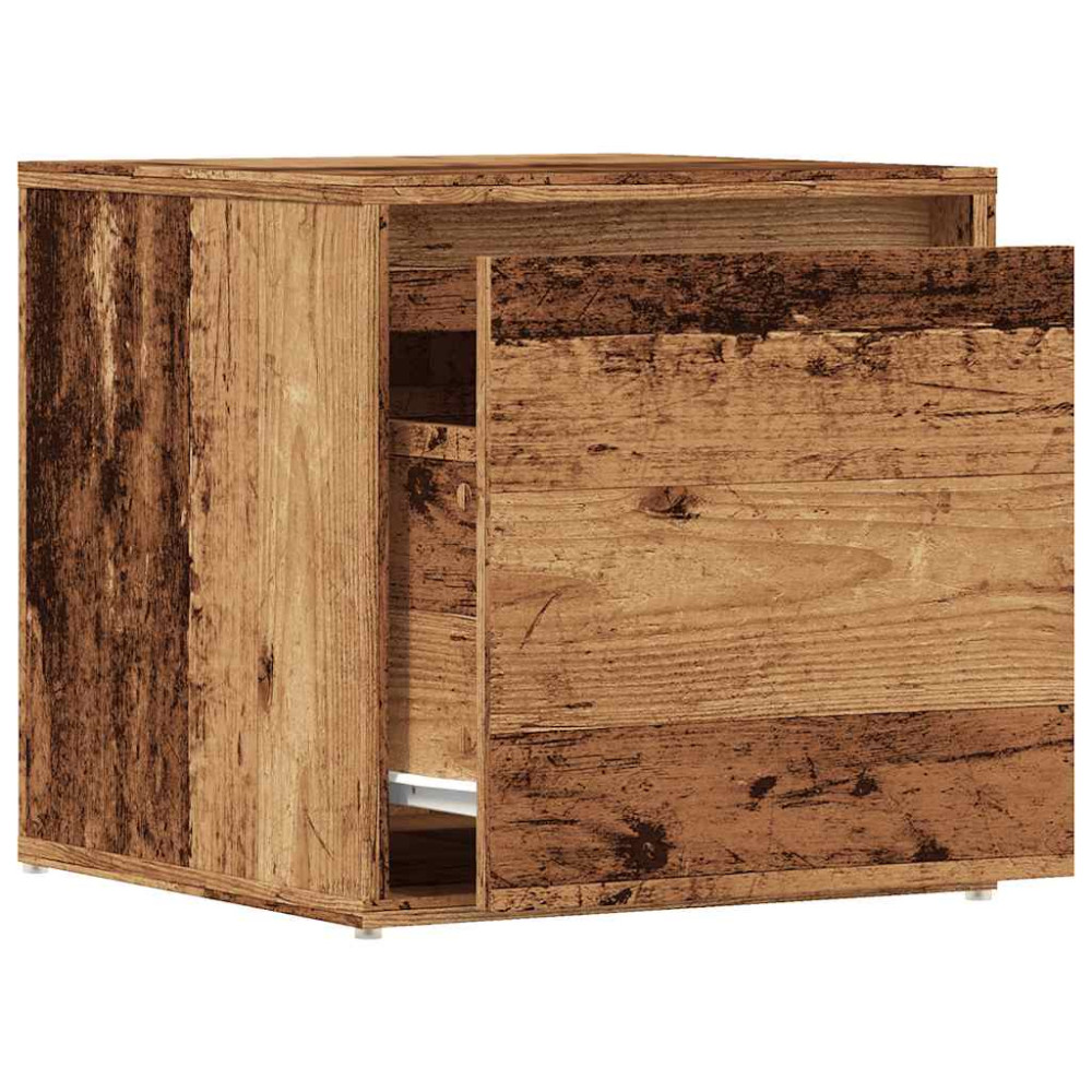 Produktbild för Lådlåda gammalt trä 40,5x40x40 cm konstruerat trä