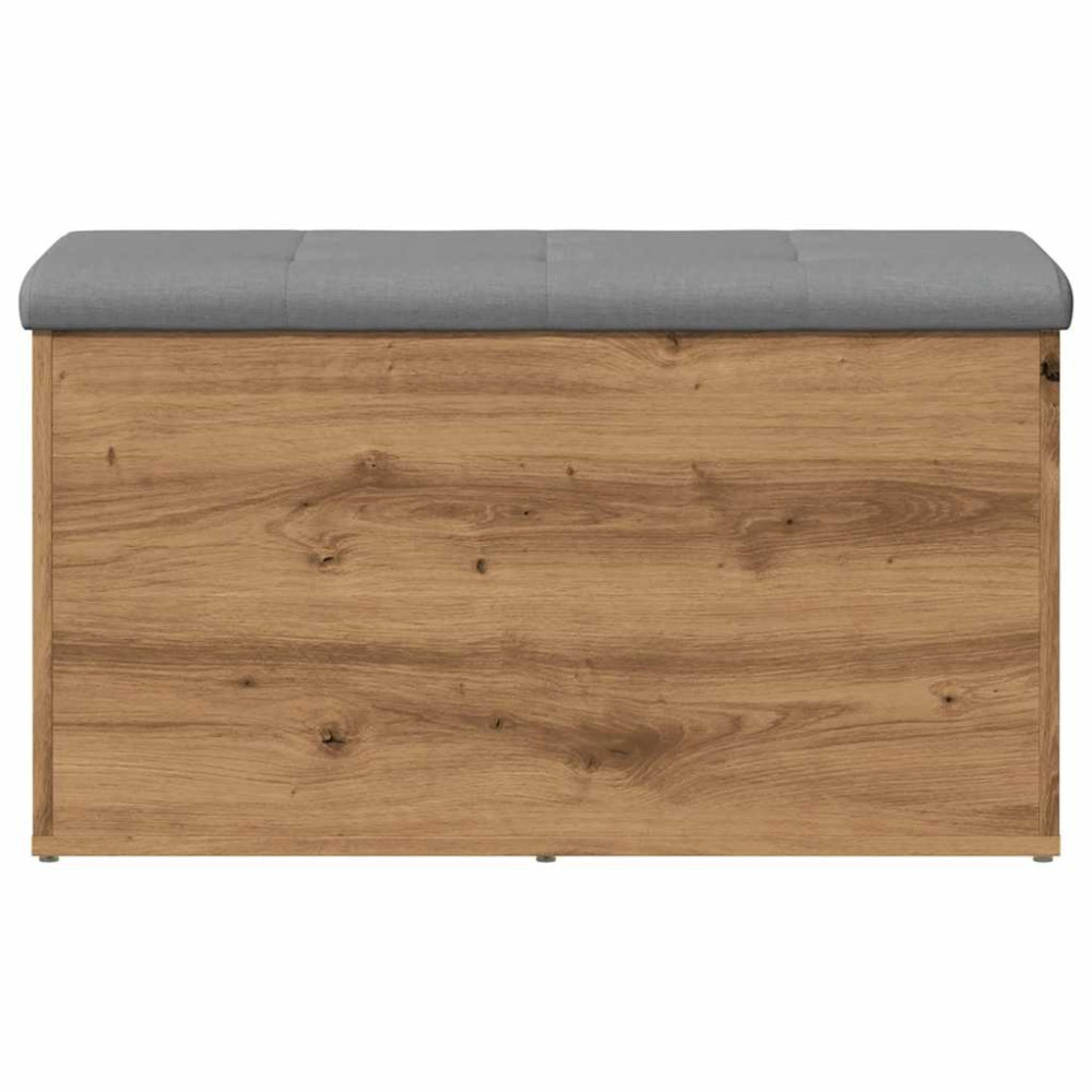 Produktbild för Förvaringsbänk hantverksmässig ek 82x42x45 cm konstruerat trä