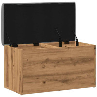 Produktbild för Förvaringsbänk hantverksmässig ek 82x42x45 cm konstruerat trä
