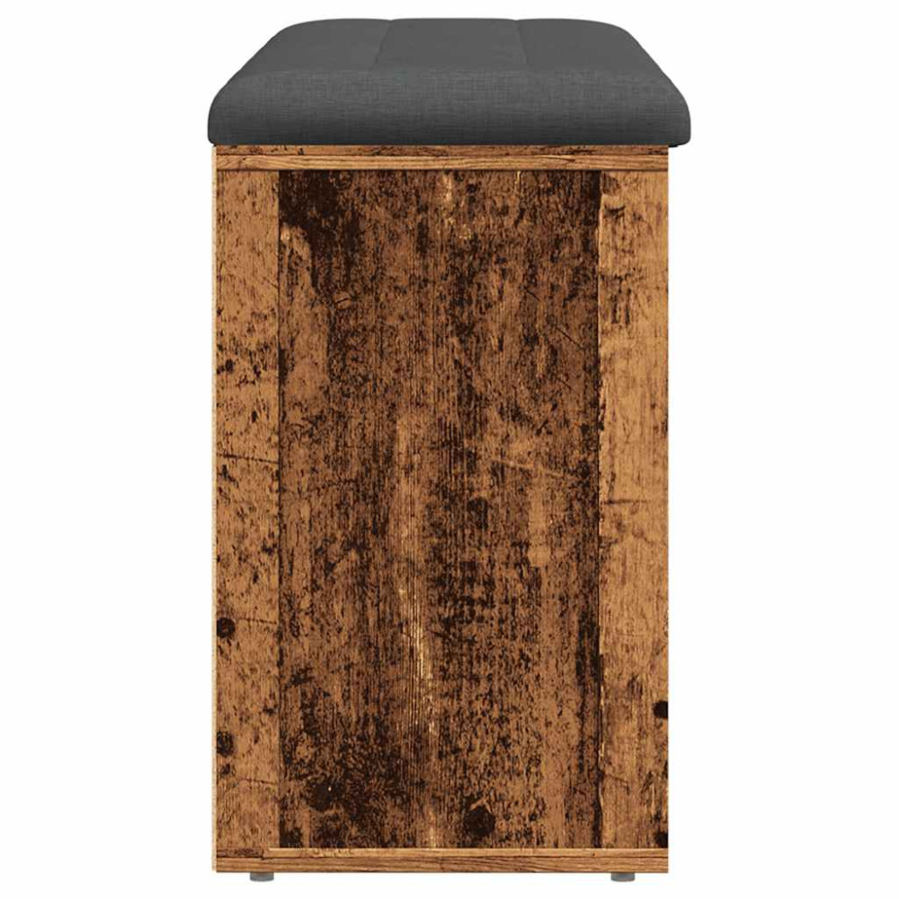 Produktbild för Skobänk gammalt trä 102x32x50 cm konstruerat trä