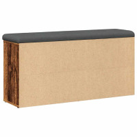 Produktbild för Skobänk gammalt trä 102x32x50 cm konstruerat trä