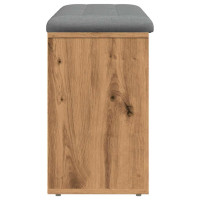 Produktbild för Skobänk hantverksmässig ek 102x32x50 cm konstruerat trä