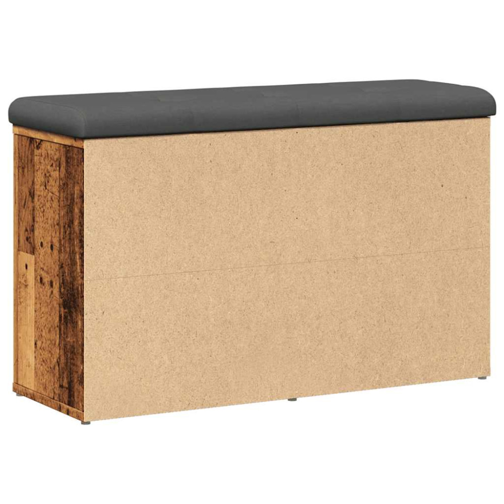 Produktbild för Skobänk gammalt trä 82x32x50 cm konstruerat trä