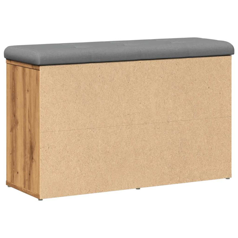Produktbild för Skobänk hantverksmässig ek 82x32x50 cm konstruerat trä