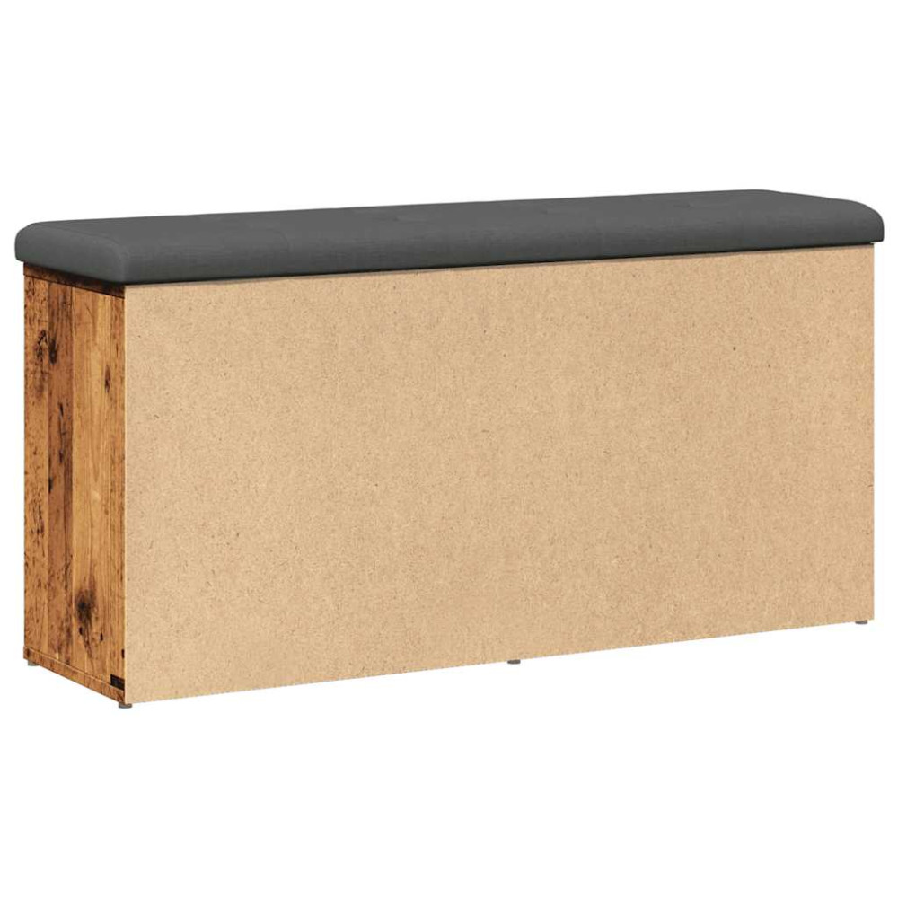 Produktbild för Skobänk gammalt trä 102x32x50 cm konstruerat trä