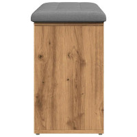 Produktbild för Skobänk hantverksmässig ek 102x32x50 cm konstruerat trä